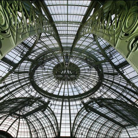 Photos d'Architecture et de Monuments | La verrière et la structure métallique de la Nef du Grand Palais